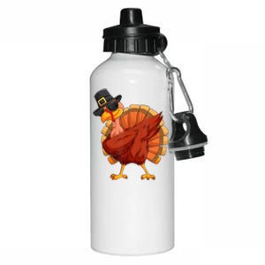 Thanksgiving Dabbing Turkey Aluminum Water Bottle