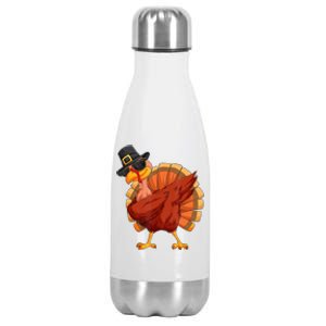 Thanksgiving Dabbing Turkey Stainless Steel Insulated Water Bottle