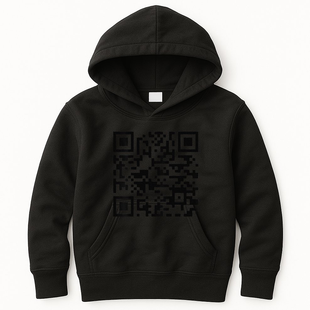 Trump Dance Troll Qr Funny President Trump Dance Code Back Kids Hoodie