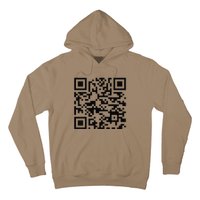 Trump Dance Troll Qr Funny President Trump Dance Code Back Hoodie