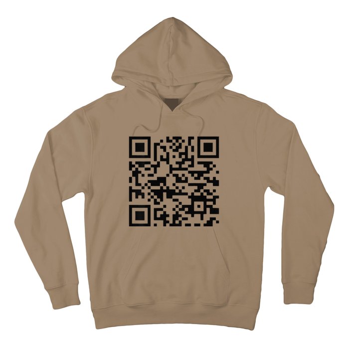 Trump Dance Troll Qr Funny President Trump Dance Code Back Hoodie