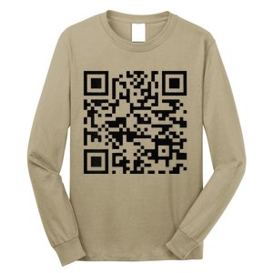 Trump Dance Troll Qr Funny President Trump Dance Code Back Long Sleeve Shirt