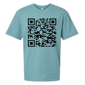 Trump Dance Troll Qr Funny President Trump Dance Code Back Sueded Cloud Jersey T-Shirt