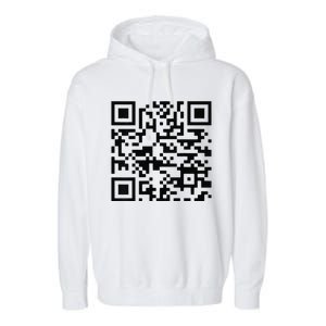 Trump Dance Troll Qr Funny President Trump Dance Code Back Garment-Dyed Fleece Hoodie