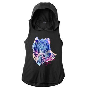 Tigris Design Ladies PosiCharge Tri-Blend Wicking Draft Hoodie Tank