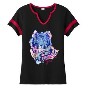 Tigris Design Ladies Halftime Notch Neck Tee