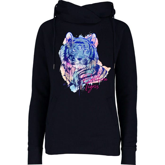 Tigris Design Womens Funnel Neck Pullover Hood