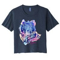 Tigris Design Women's Crop Top Tee