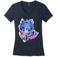 Tigris Design Women's V-Neck T-Shirt