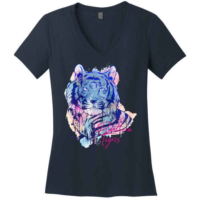 Tigris Design Women's V-Neck T-Shirt