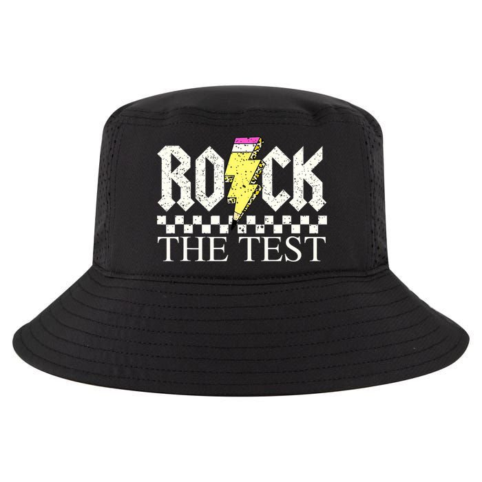 Testing Day Teacher Student Motivational Rock The Test  Cool Comfort Performance Bucket Hat