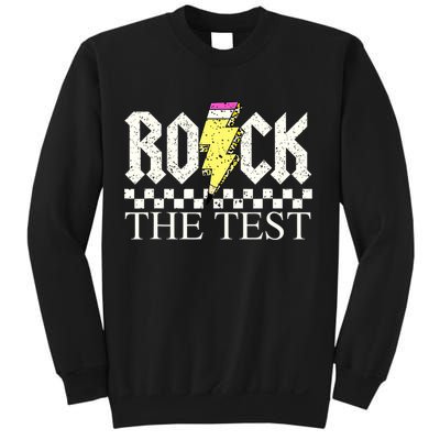 Testing Day Teacher Student Motivational Rock The Test  Sweatshirt