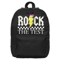 Testing Day Teacher Student Motivational Rock The Test  16 in Basic Backpack