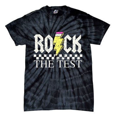 Testing Day Teacher Student Motivational Rock The Test  Tie-Dye T-Shirt