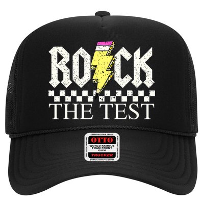 Testing Day Teacher Student Motivational Rock The Test  Trucker Hat