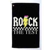 Testing Day Teacher Student Motivational Rock The Test  Golf Towel