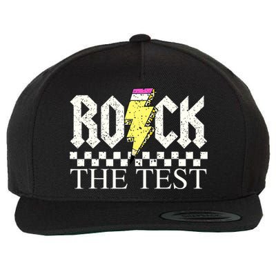 Testing Day Teacher Student Motivational Rock The Test  Wool Snapback Cap