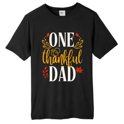 Thankful Dad Thanksgiving Day Family Matching Tall Fusion ChromaSoft Performance T-Shirt