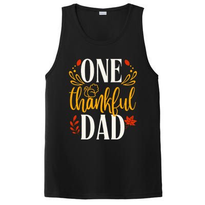 Thankful Dad Thanksgiving Day Family Matching PosiCharge Competitor Tank