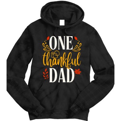 Thankful Dad Thanksgiving Day Family Matching Tie Dye Hoodie