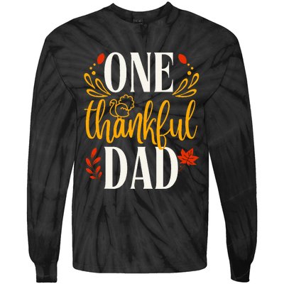 Thankful Dad Thanksgiving Day Family Matching Tie-Dye Long Sleeve Shirt