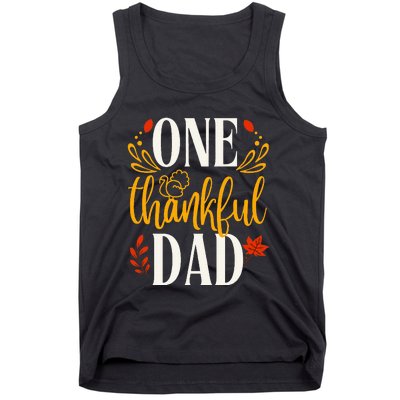 Thankful Dad Thanksgiving Day Family Matching Tank Top