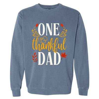 Thankful Dad Thanksgiving Day Family Matching Garment-Dyed Sweatshirt