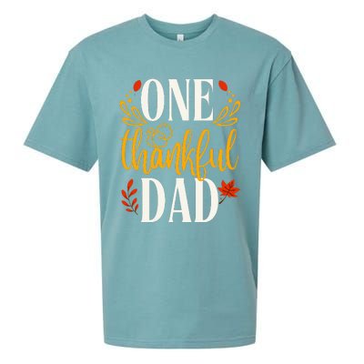 Thankful Dad Thanksgiving Day Family Matching Sueded Cloud Jersey T-Shirt