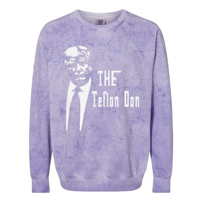 Teflon Don Trump Funny Colorblast Crewneck Sweatshirt