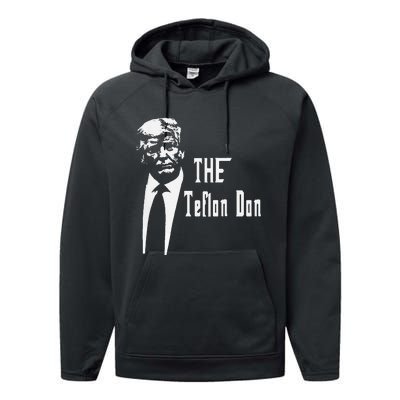 Teflon Don Trump Funny Performance Fleece Hoodie