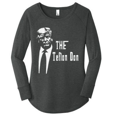 Teflon Don Trump Funny Women's Perfect Tri Tunic Long Sleeve Shirt