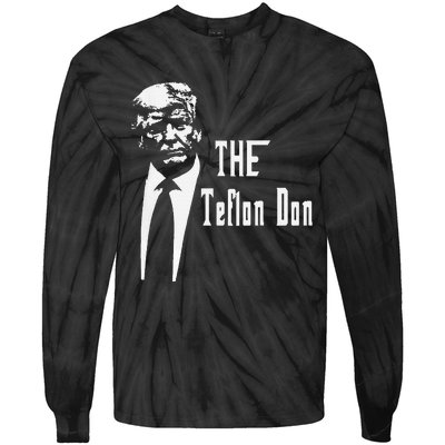 Teflon Don Trump Funny Tie-Dye Long Sleeve Shirt