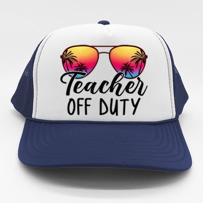 Tie Dye Teacher Off Duty Last Day Of School Teacher Summer Trucker Hat