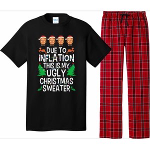 Trump Due To Inflation Ugly Christmas Pajama Set