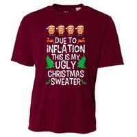 Trump Due To Inflation Ugly Christmas Cooling Performance Crew T-Shirt