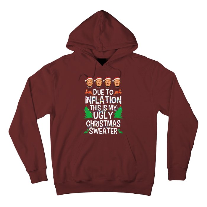 Trump Due To Inflation Ugly Christmas Hoodie