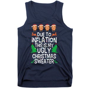 Trump Due To Inflation Ugly Christmas Tank Top