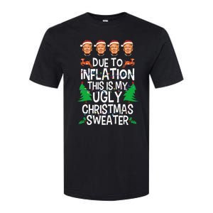 Trump Due To Inflation Ugly Christmas Softstyle CVC T-Shirt