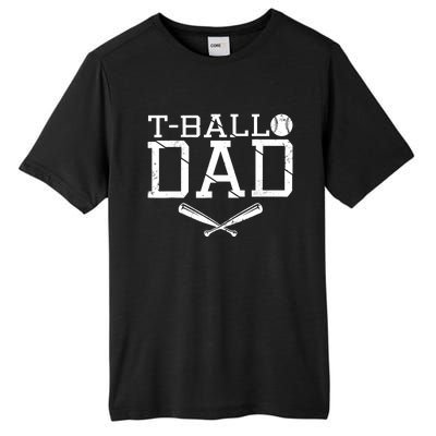 T-Ball Dad TeeBall Dad Tee Fathers Day Baseball Dad Tall Fusion ChromaSoft Performance T-Shirt