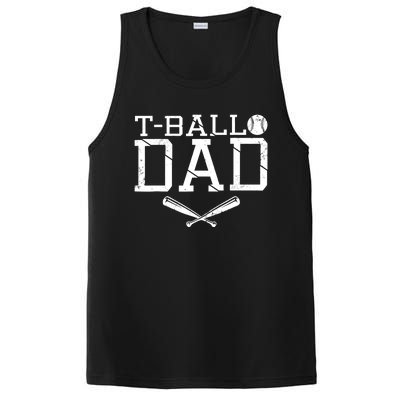 T-Ball Dad TeeBall Dad Tee Fathers Day Baseball Dad PosiCharge Competitor Tank