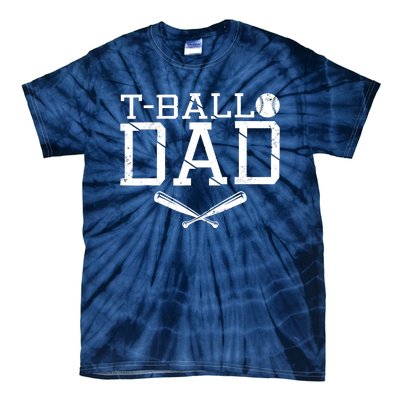 T-Ball Dad TeeBall Dad Tee Fathers Day Baseball Dad Tie-Dye T-Shirt