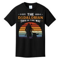 The Dadalorian This Is The Way Vintage Style Gift Kids T-Shirt