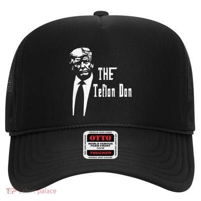 Teflon Don Trump Funny High Crown Mesh Back Trucker Hat