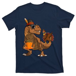 Thanksgiving Dabbing Turkey T Rex Dinosaur CostumeShirts Boys T-Shirt