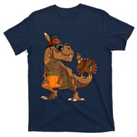 Thanksgiving Dabbing Turkey T Rex Dinosaur CostumeShirts Boys T-Shirt