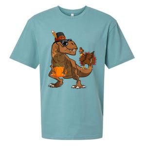 Thanksgiving Dabbing Turkey T Rex Dinosaur CostumeShirts Boys Sueded Cloud Jersey T-Shirt