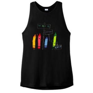 The Day The Crayons Quit Birthday Decorations Funny Ladies PosiCharge Tri-Blend Wicking Tank