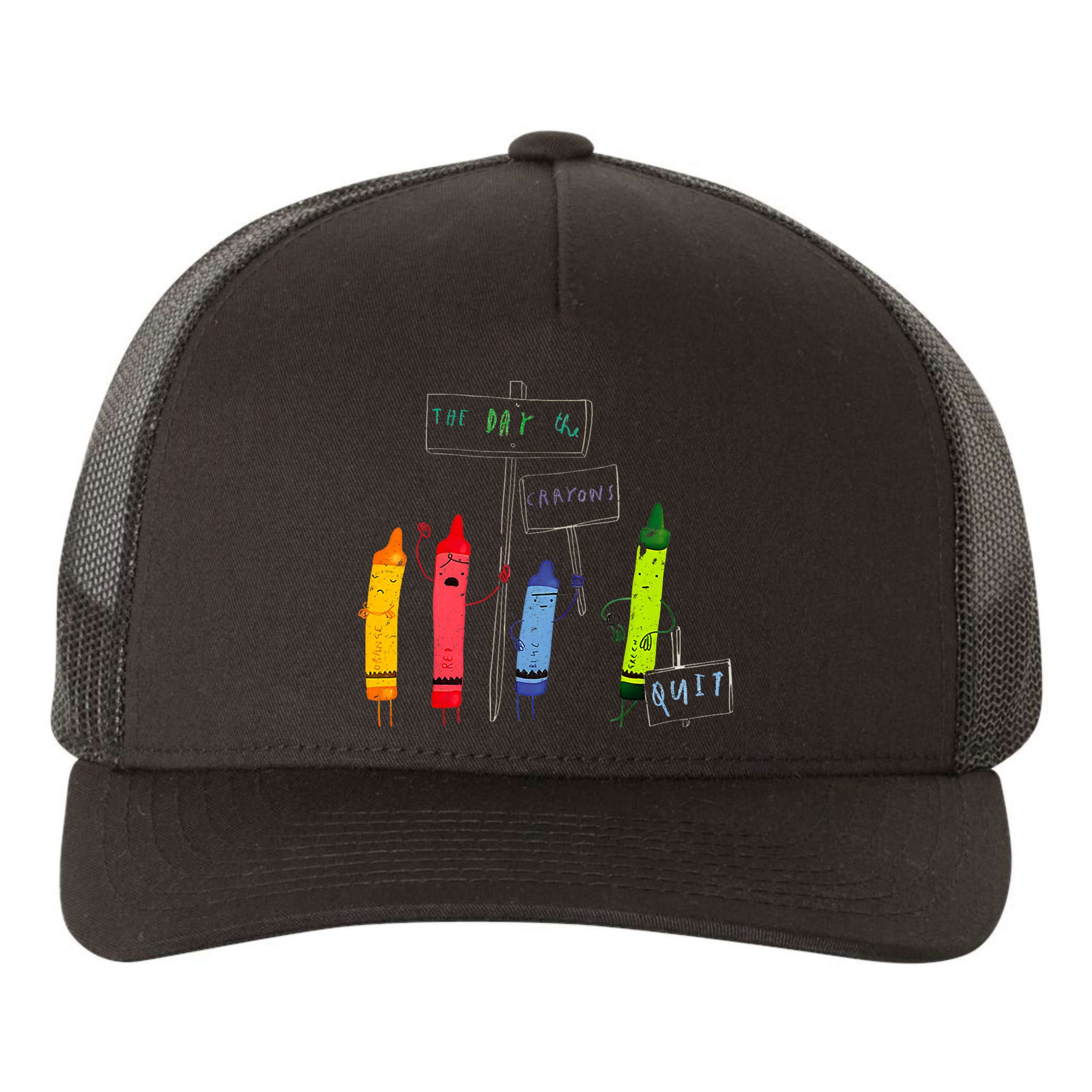 The Day The Crayons Quit Birthday Decorations Funny Yupoong Adult 5-Panel Trucker Hat