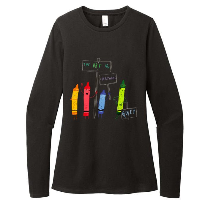 The Day The Crayons Quit Birthday Decorations Funny Womens CVC Long Sleeve Shirt