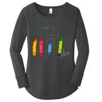 The Day The Crayons Quit Birthday Decorations Funny Women's Perfect Tri Tunic Long Sleeve Shirt